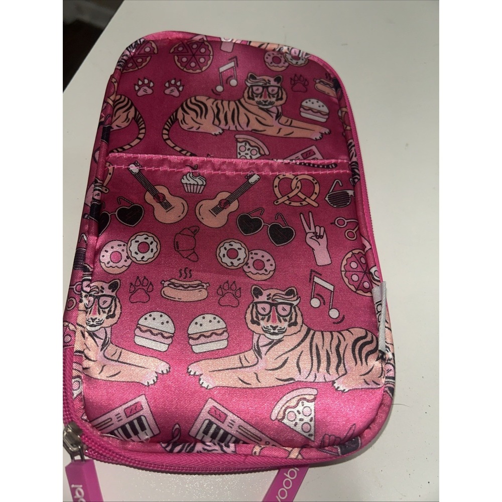 Girls Pink Pencil Case Yoobi Icons Pencil Organizer Tiger Icons Music Pizza